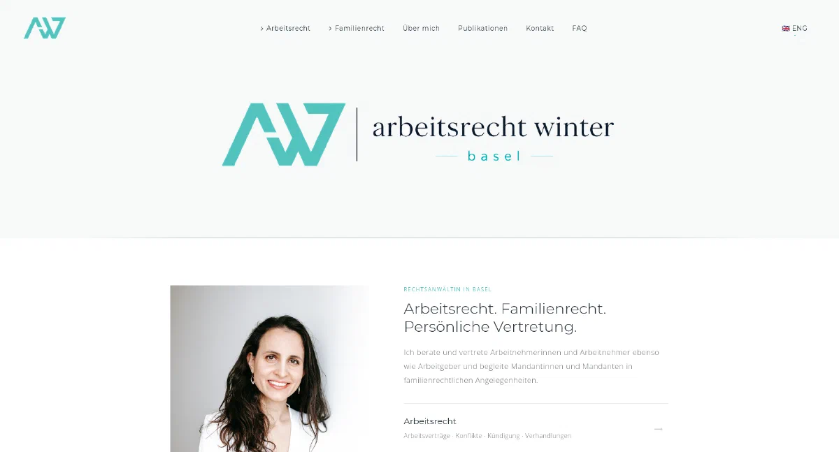 Screenshot Arbeitsrecht Winter