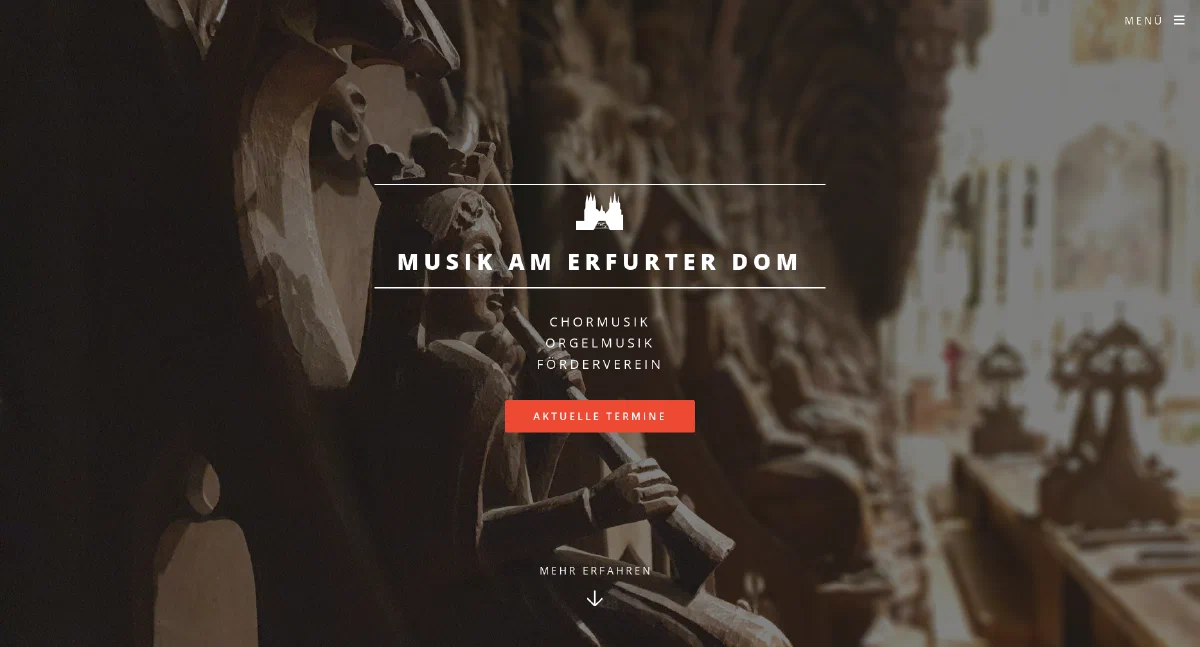 Screenshot Dommusik Erfurt